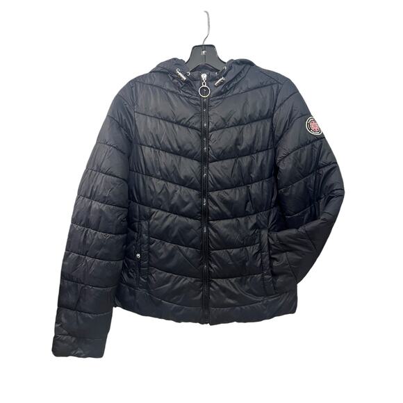 Madden NYC hooded puffer coat Sz small S, lightweight, packable, - Picture 1 of 11